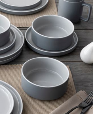 ColorTrio Stax 16 Piece Dinnerware Set, Service for 4