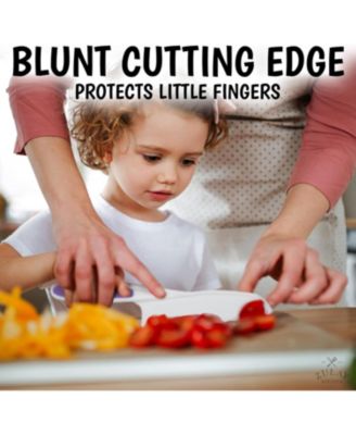 3-Piece Kids Knife Set for Real Cooking & Baking with Serrated Edges