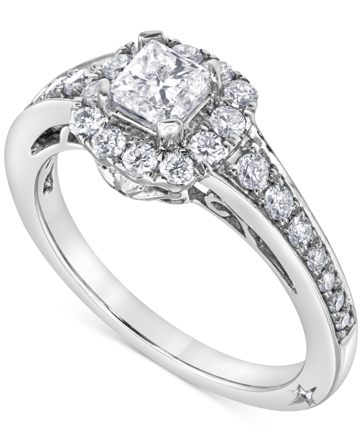 Macy's princess cut diamond ring top
