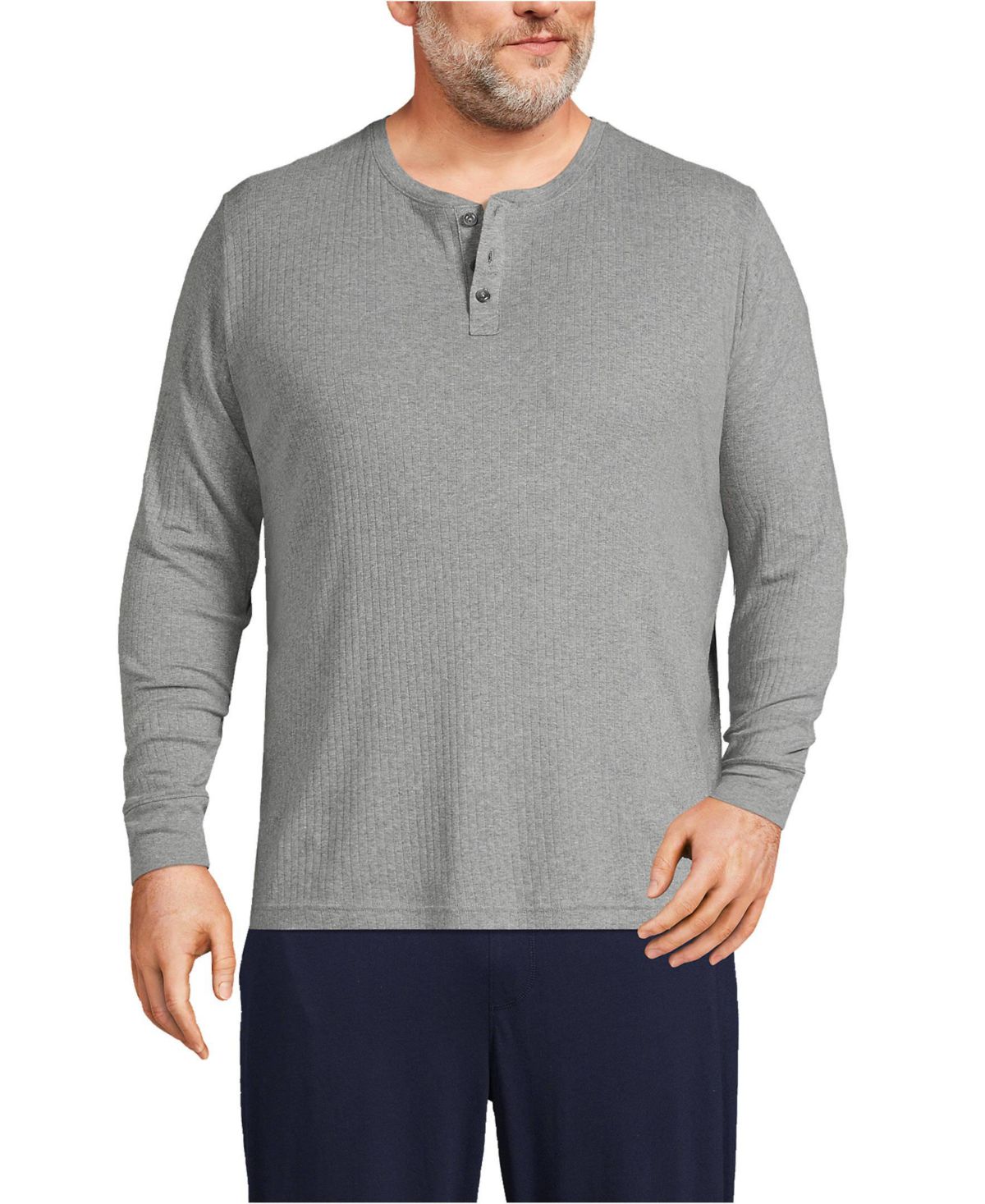 Мужская трикотажная пижама в рубчик Big & Tall от Henley