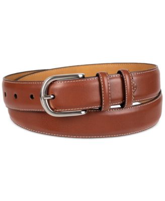 Club Room - Men's Feather-Edge Double Loop Dress Belt