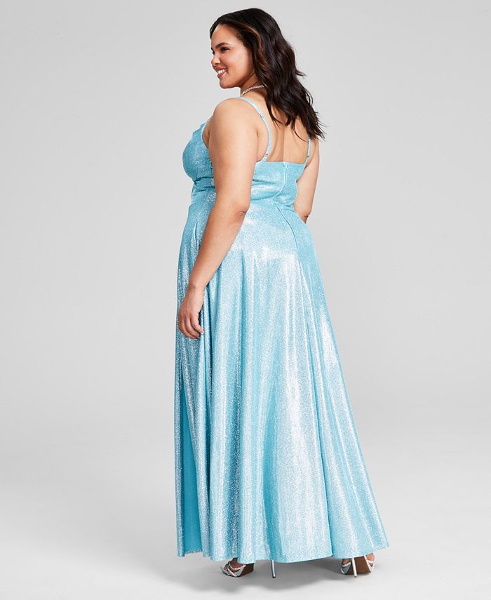 Divine Couture: The Epitome of Glamour in a Cowlneck Corset Prom Gown