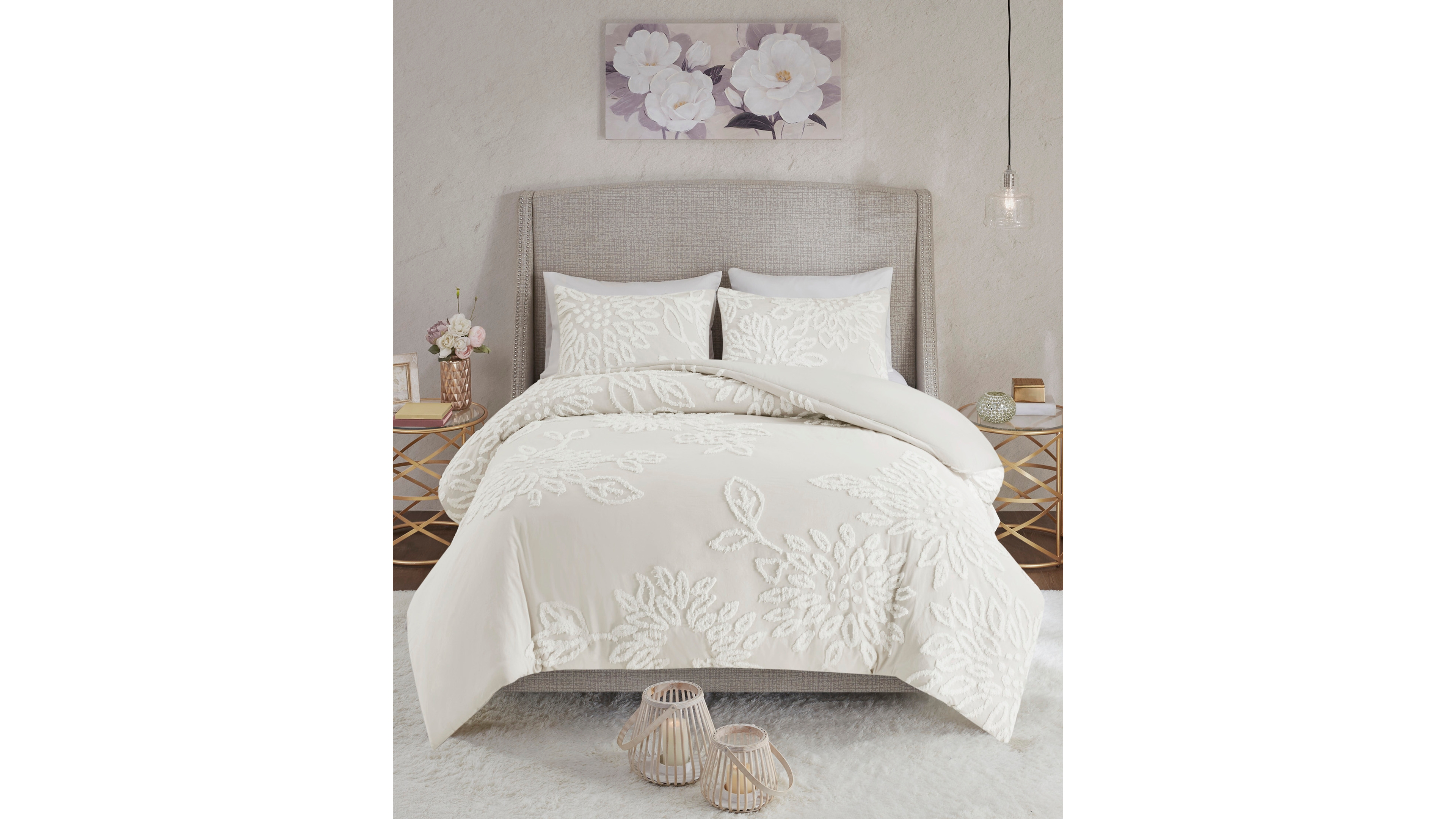 Madison Park Veronica Floral 3-Pc. Duvet Cover Set, Full/Queen