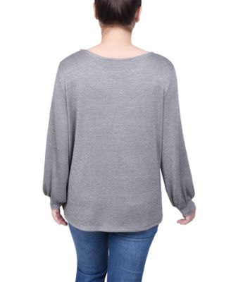 Petite Long Sleeve Tunic Top