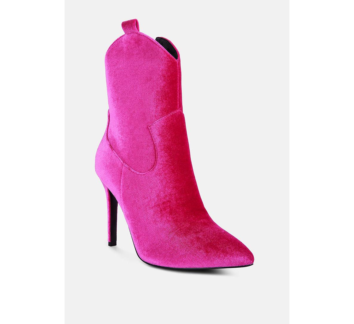 Nat-love Womens Velvet Cow Girl ankle boot