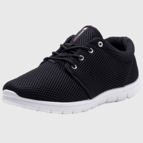 Мужские кроссовки Alpine Swiss Kilian Walking Shoes Breathable Mesh Running Shoes Lightweight Fashion Sneakers Athletic Tennis Trainers, цвет: Чёрный