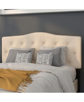 Arched Full Button Tufted Upholstered Headboard