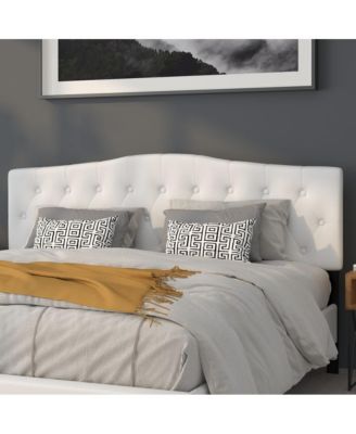 Arched King Button Tufted Upholstered Headboard