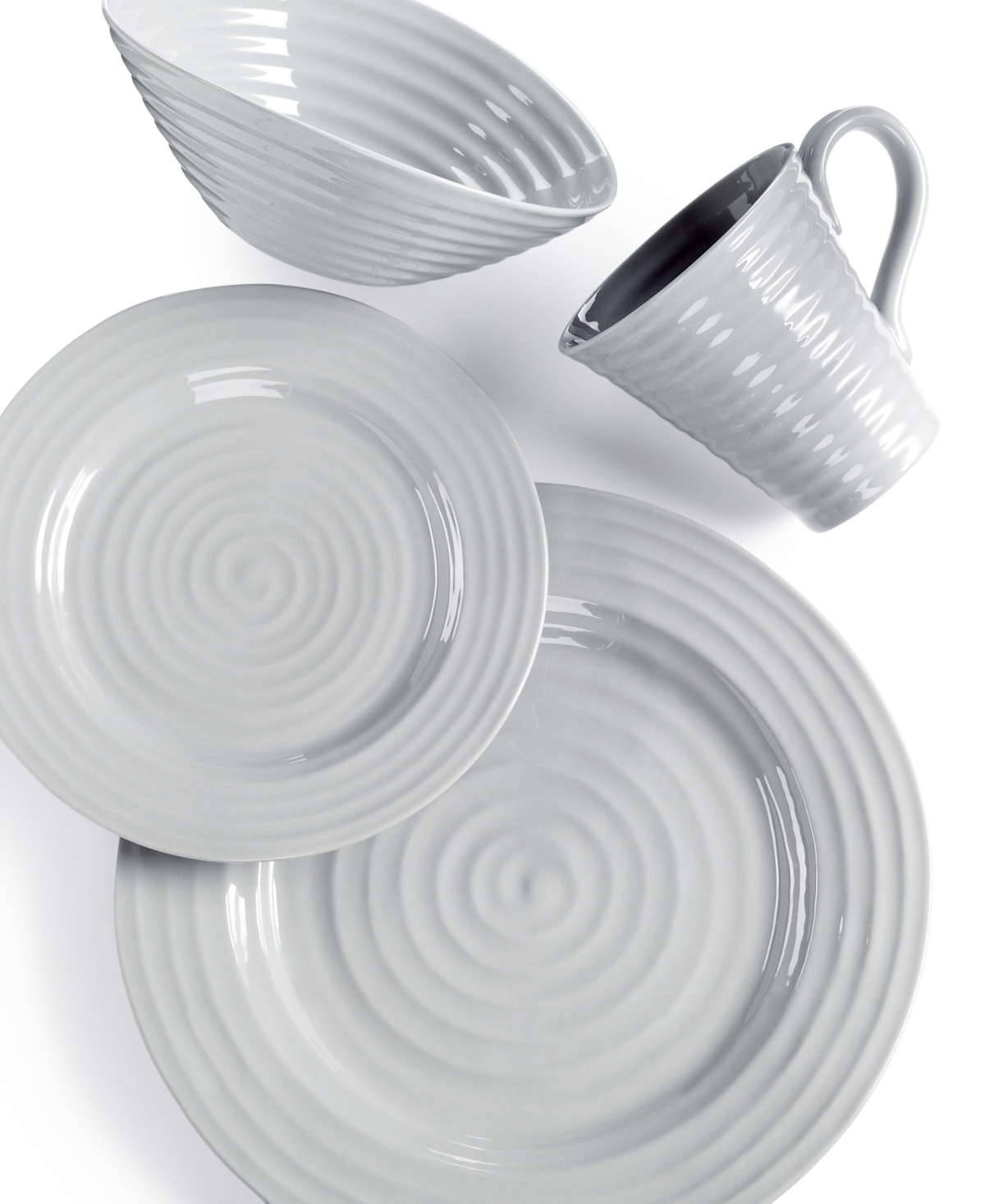 Portmeirion Sophie Conran Grey 4 Piece Place Setting