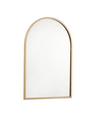 Muriel Arched Metal Framed Wall Mirror For Entryways, Dining Rooms, And Living Rooms