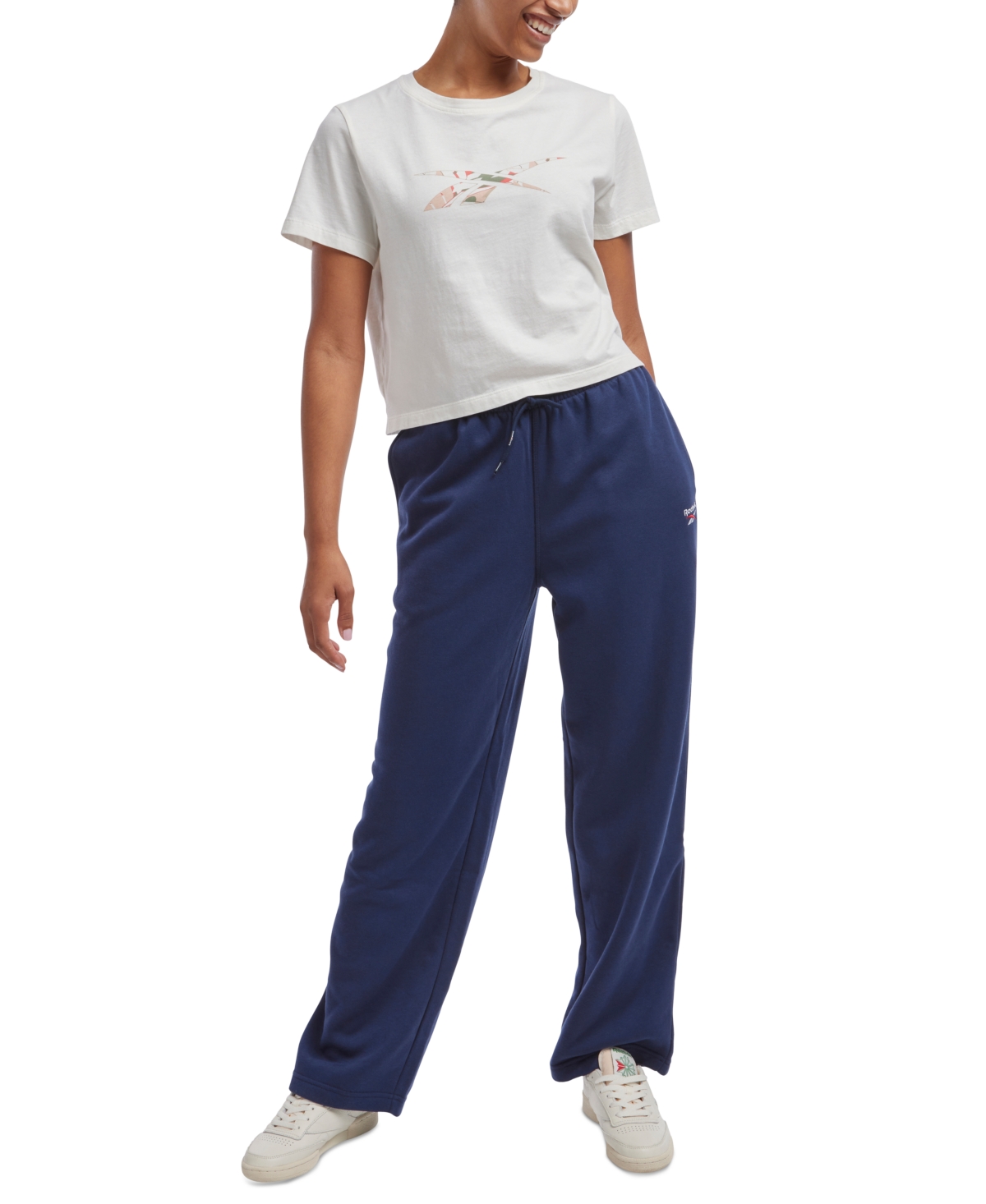 Reebok Women's Straight-Leg Fleece Sweatpants
