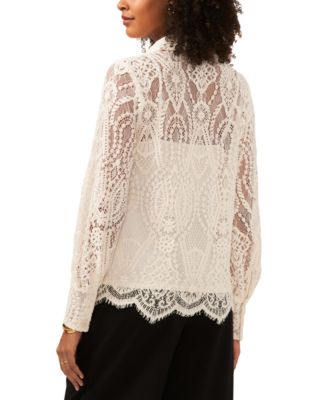 【COLOR iN ID】Medi lace button tee Buy KITT LACE BUTTON DOWN SHIRT | Johnny Was