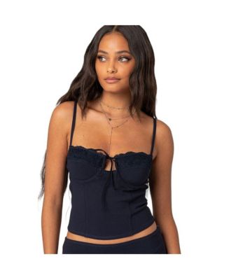 Women's Maisie lacey cupped corset top - Macy's