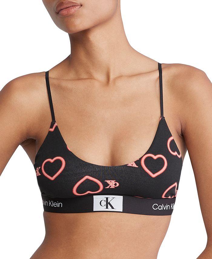 Calvin Klein Womens Modern Cotton Unlined Bralette : : Clothing,  Shoes & Accessories