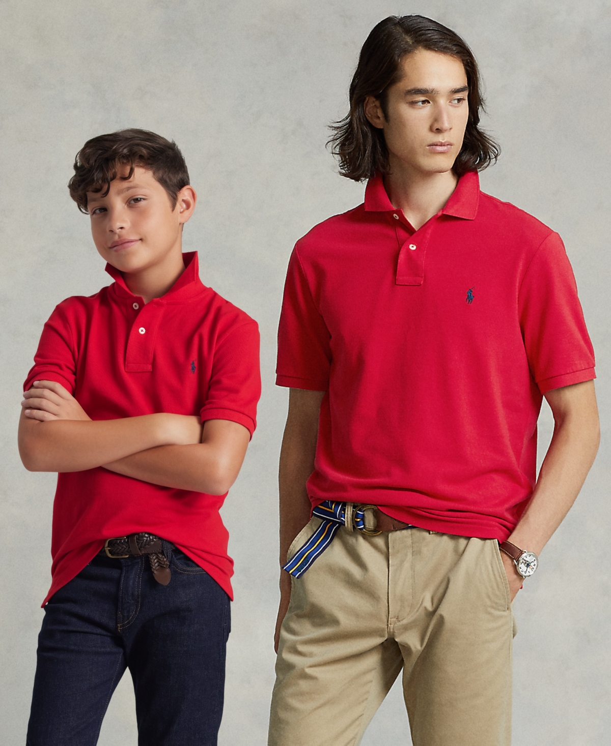 Polo Ralph Lauren Toddler and Little Boys Cotton Mesh Polo Shirt - RL 2000 Red