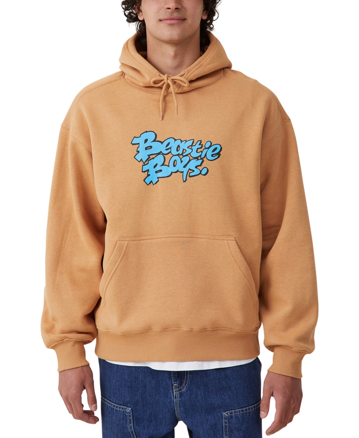 Cotton On Men's Oversized Music Hooded Sweater In Bronze,beastie Boys - Tag
