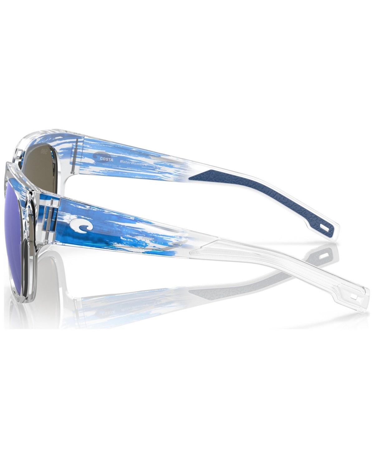 Costa Del Mar Women's Freedom Series Waterwoman 2 Polarized Sunglasses, Mirror Polar 6s9004 In Shiny American Sky