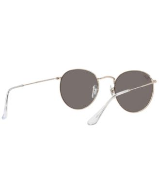 Unisex Round Metal Legend Gold Sunglasses, RB3447L