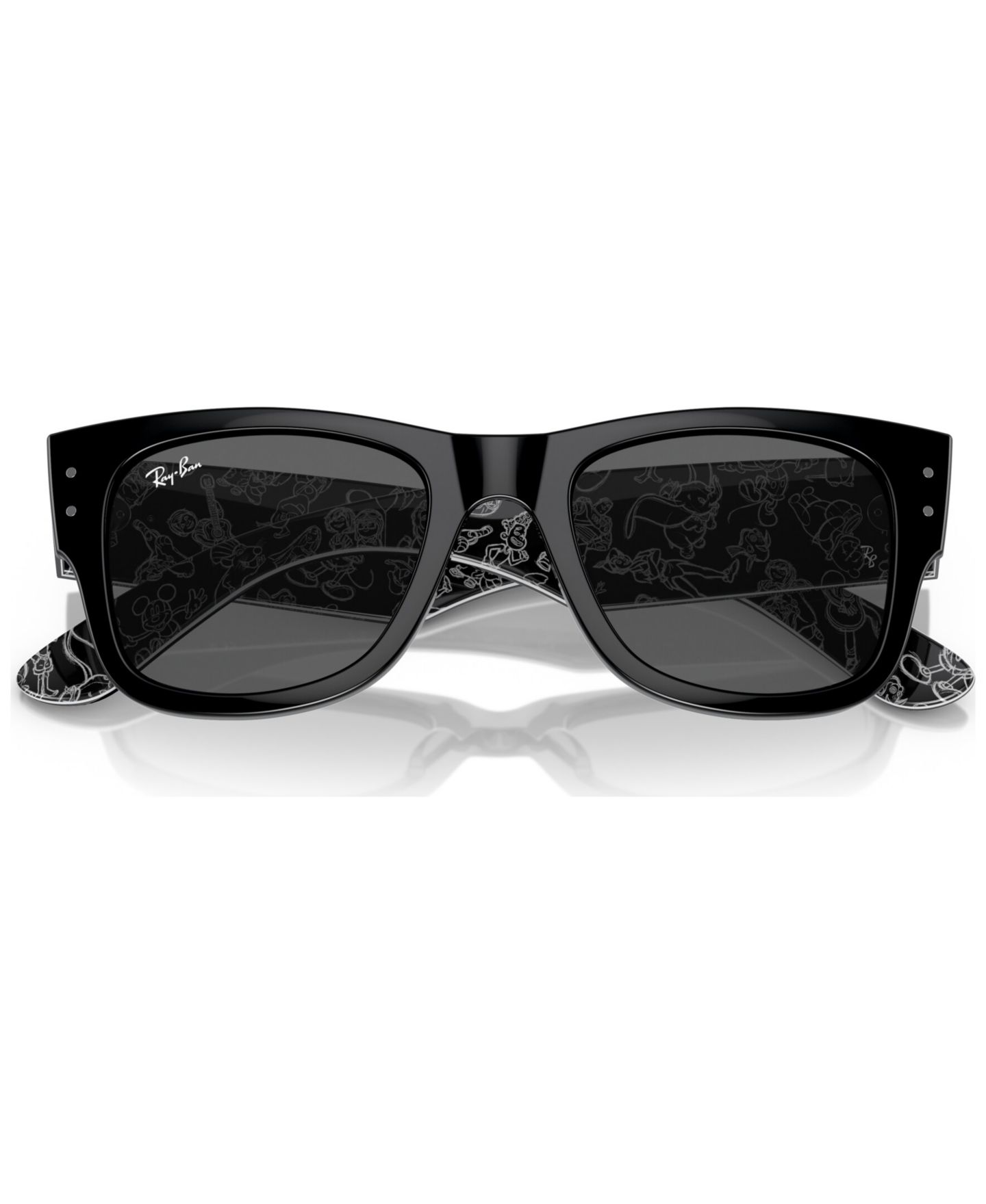 Солнцезащитные очки Ray-Ban Unisex Mega Wayfarer Disney 100th Anniversary Sunglasses, RB0840S, цвет: Чёрный — фото 6