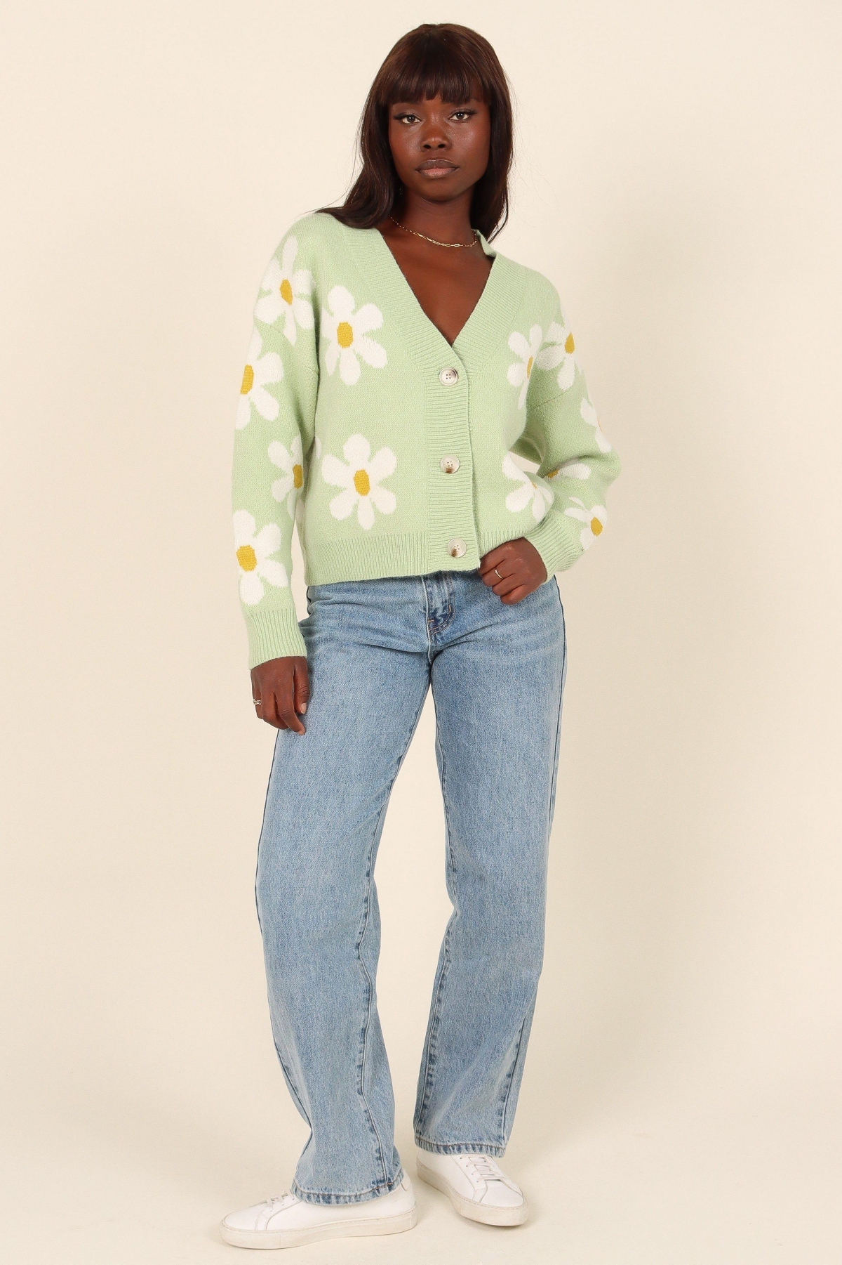 Petal and Pup Womens Daisy Cardigan Sweater