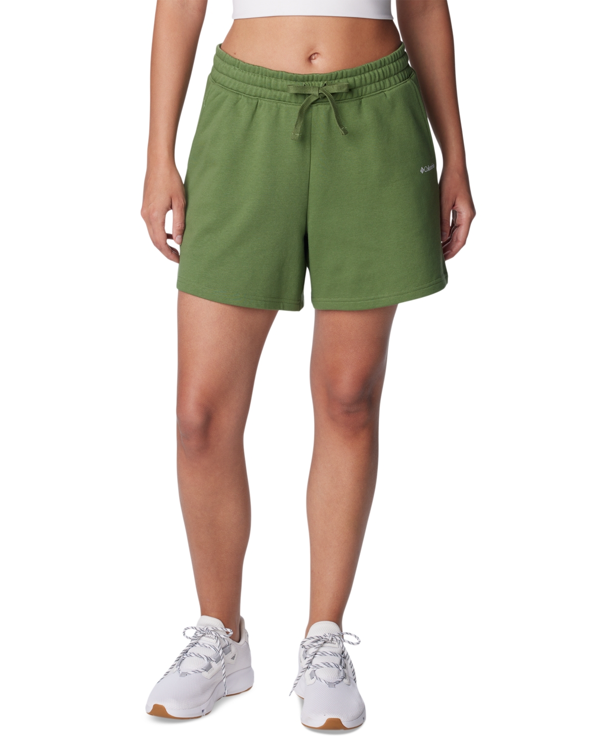 Columbia Women's Trek Mid-rise French Terry Shorts In Canteen