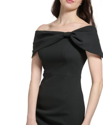 Vince Camuto Women's Bow Off-The-Shoulder Sheath Dress