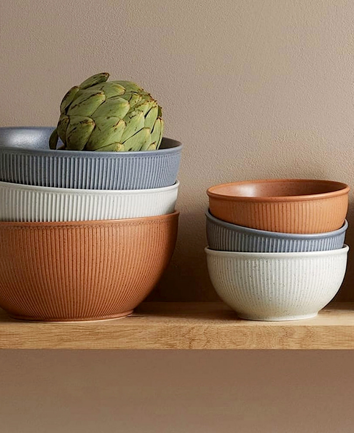 ROSENTHAL CLAY SET OF 4 BOWLS 5", SERVICE FOR 4 