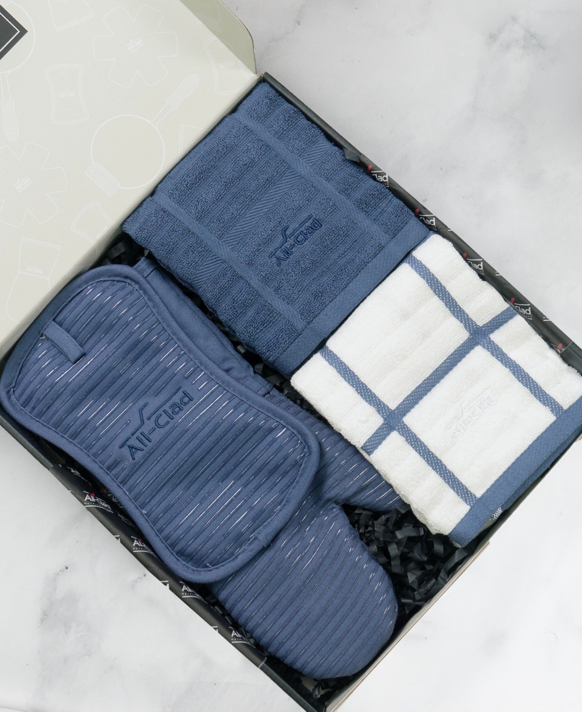 Shop All-clad Foundation Collection 4-piece Gift Set In Indigo