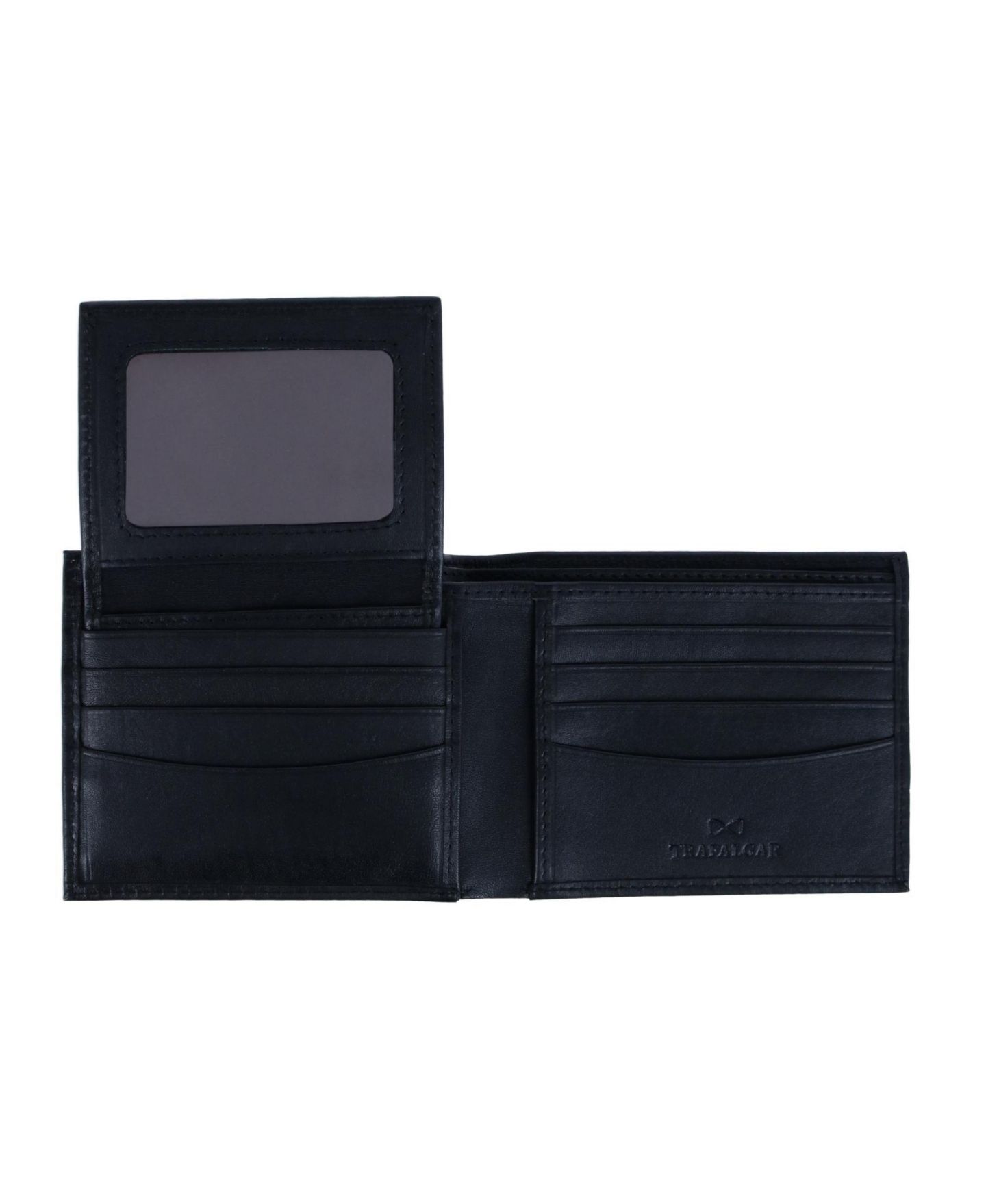 Мужской кошелёк Trafalgar Orion Leather 8-Slot Bi-Fold Wallet with Removable ID Card Case, цвет: Чёрный — фото 2