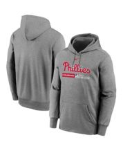 Men's Philadelphia Phillies Fanatics Branded Heathered Gray Historic Logo  Fightin' Phils Hometown Fitted Pullover Hoodie