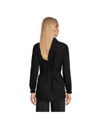 Women's Rayon Tie Waist Shirt