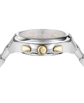 Versace Women's Swiss Chronograph Medusa Stainless Steel Bracelet