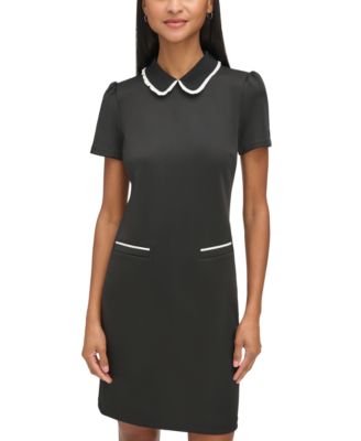 Gray Peter Pan Collar Dress