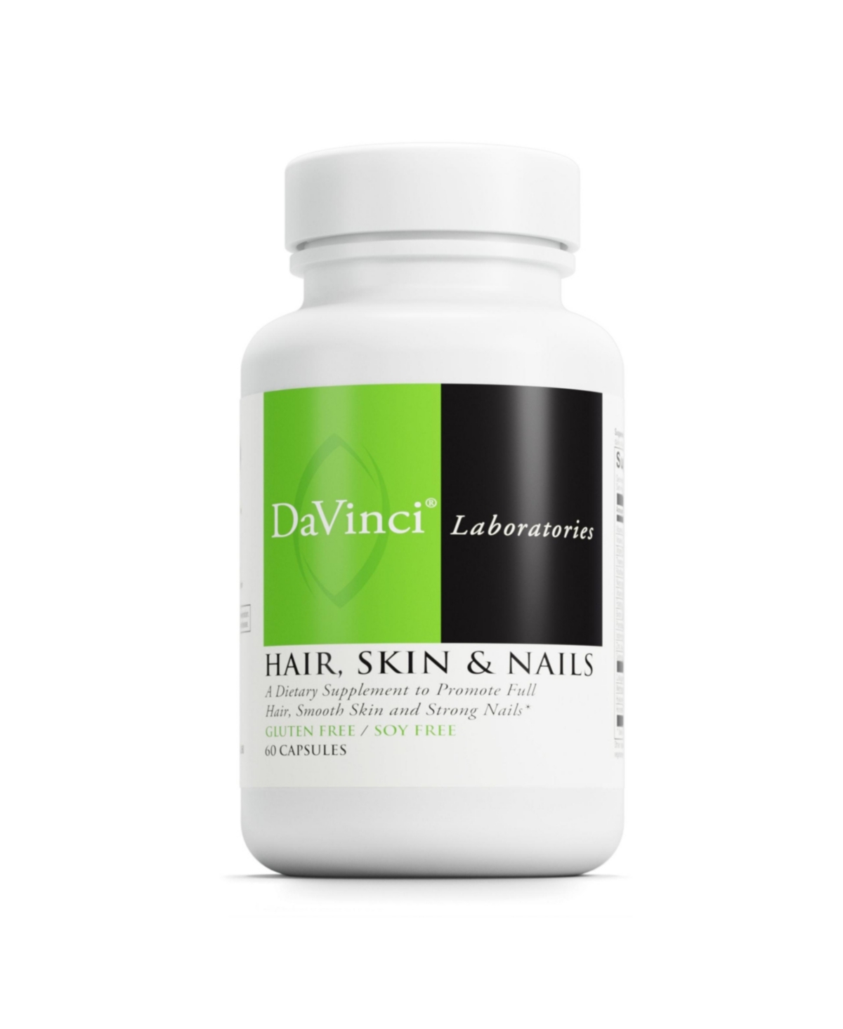 DaVinci Labs Hair, Skin & Nails - Dietary Supplement to Support Smooth, Healthy Skin, Strong Nails and Hair Health - With Vitamin C and D3, Minerals,