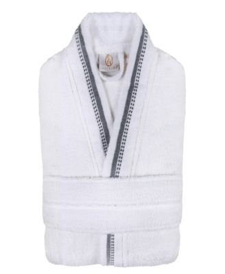 Unisex Tinsel Lounge Cotton Terry Bathrobe with Embroidery