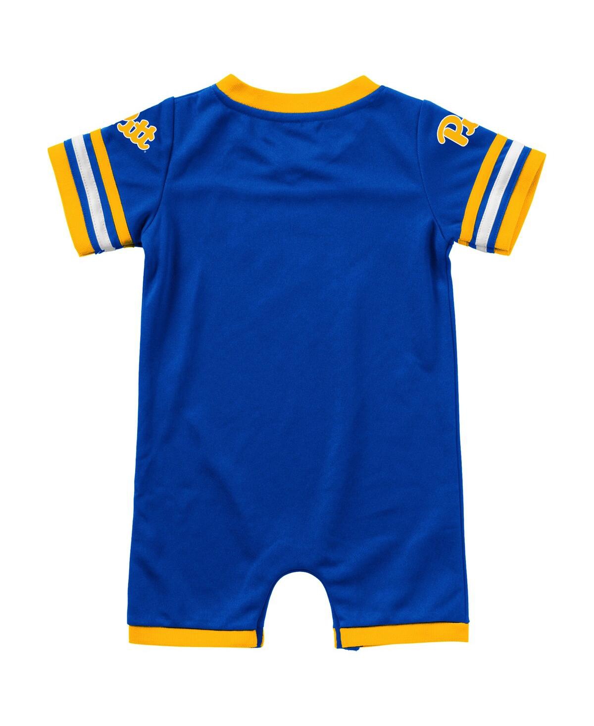 Shop Colosseum Infant Boys And Girls  Royal Pitt Panthers Bumpo Football Romper