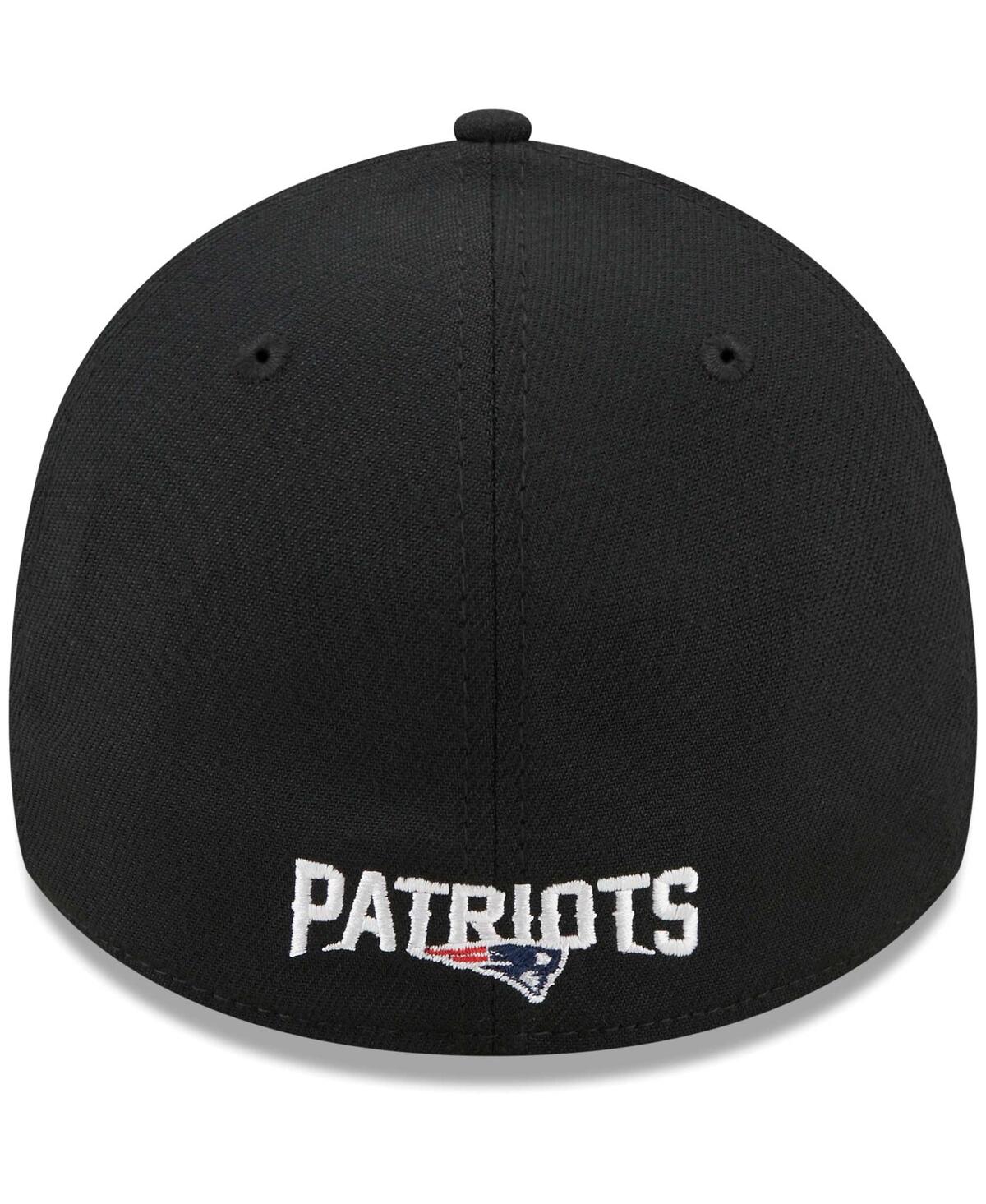 Men's New EraNew England Patriots Flawless Stripe 39THIRTY Flex Hat - Black