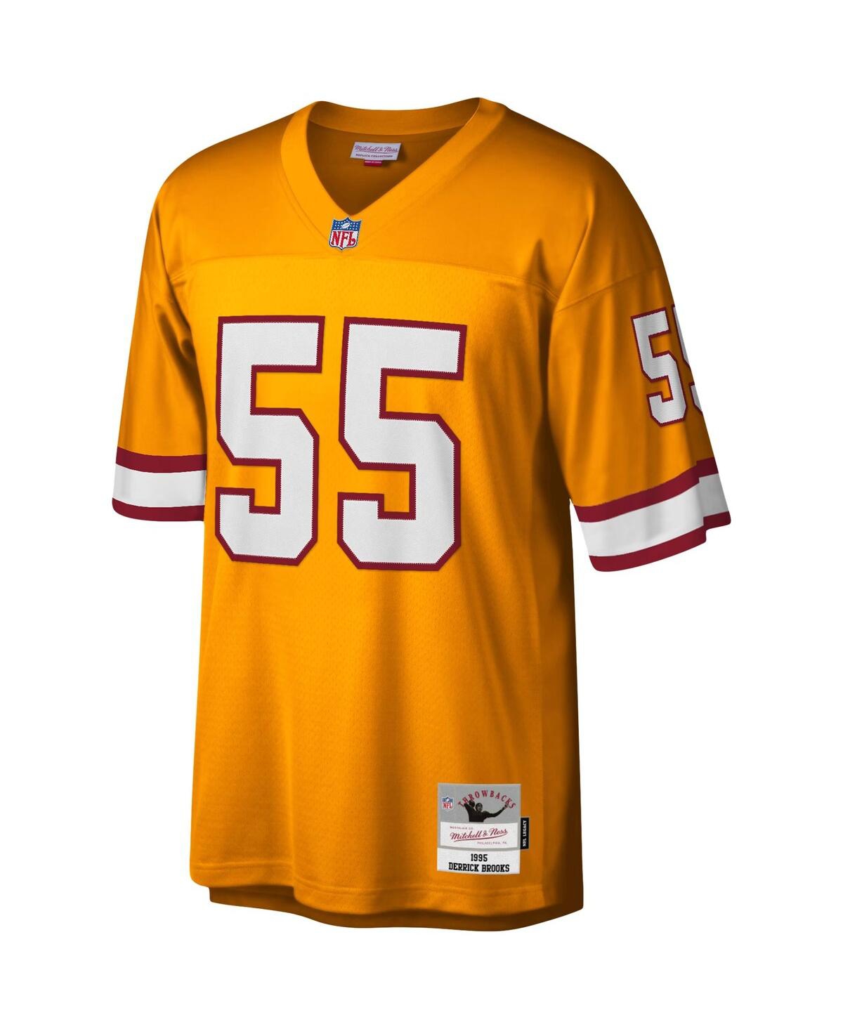Men's Mitchell & Ness Derrick BrooksTampa Bay Buccaneers Big and Tall 1995 Legacy Retired Player Jersey - Orange