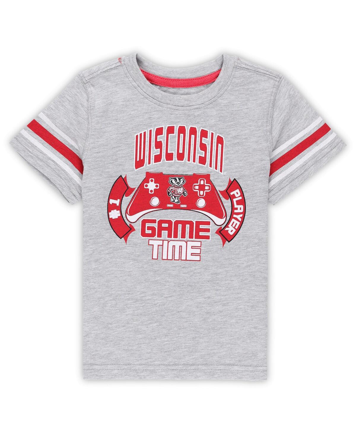 Colosseum Babies' Toddler Boys And Girls  Heather Gray Ohio State Buckeyes Gamer T-shirt