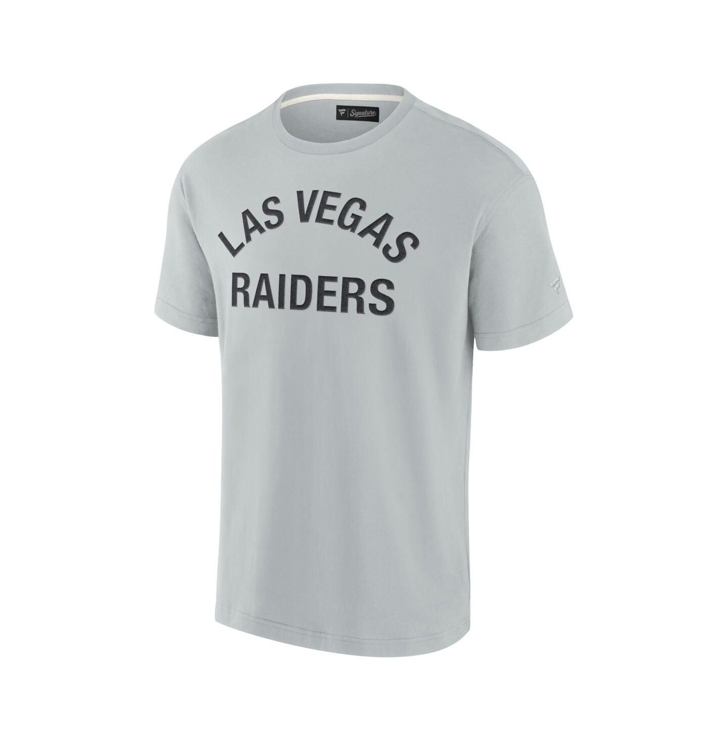Футболка Fanatics Signature Gray Las Vegas Raiders Super Soft Short Sleeve — фото 2