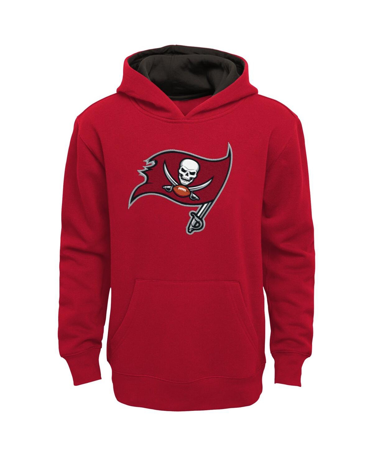 Outerstuff Youth Red Tampa Bay Buccaneers Prime Pullover Hoodie In Red
