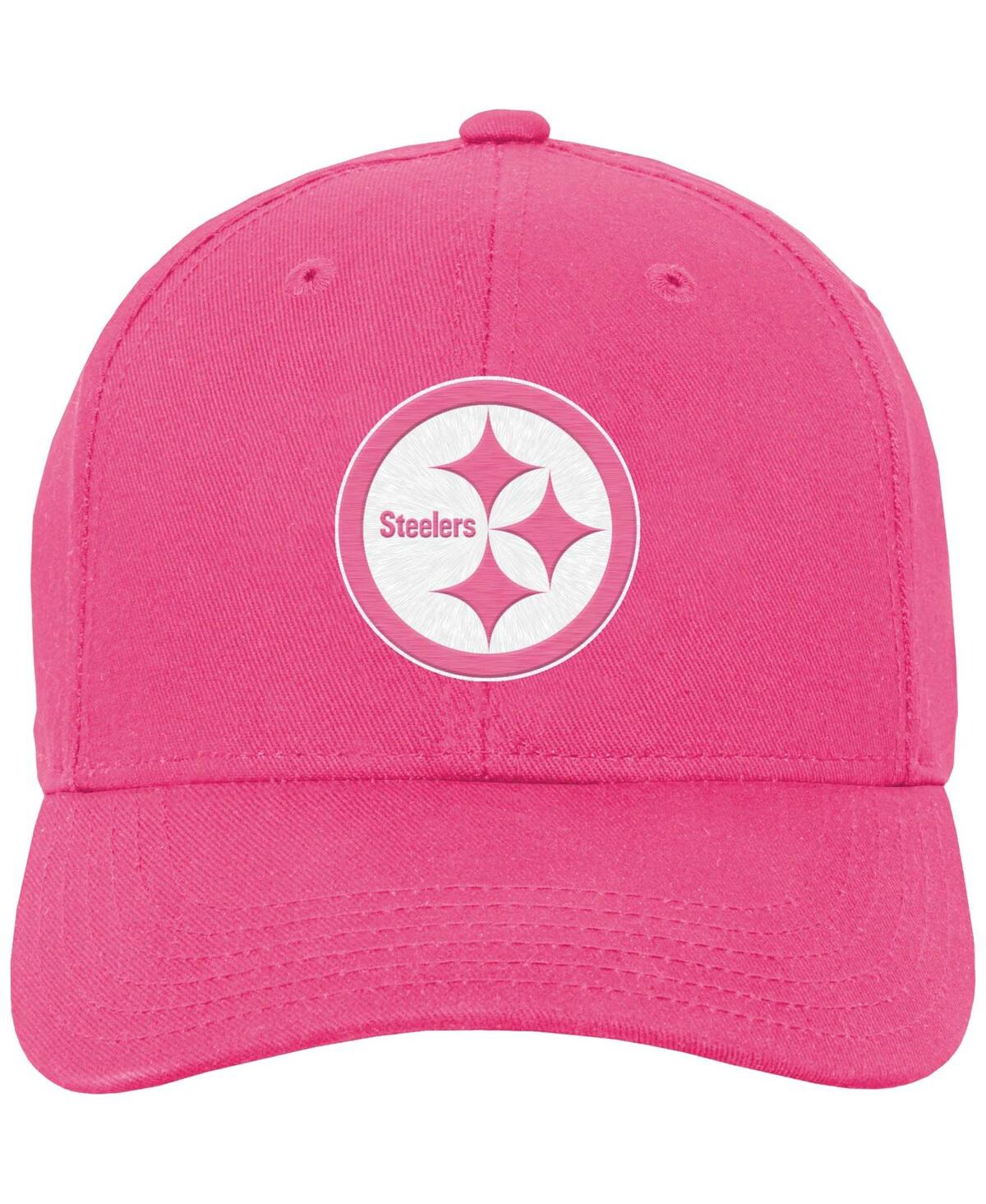 Shop Outerstuff Girl's Youth Pink Pittsburgh Steelers Adjustable Hat