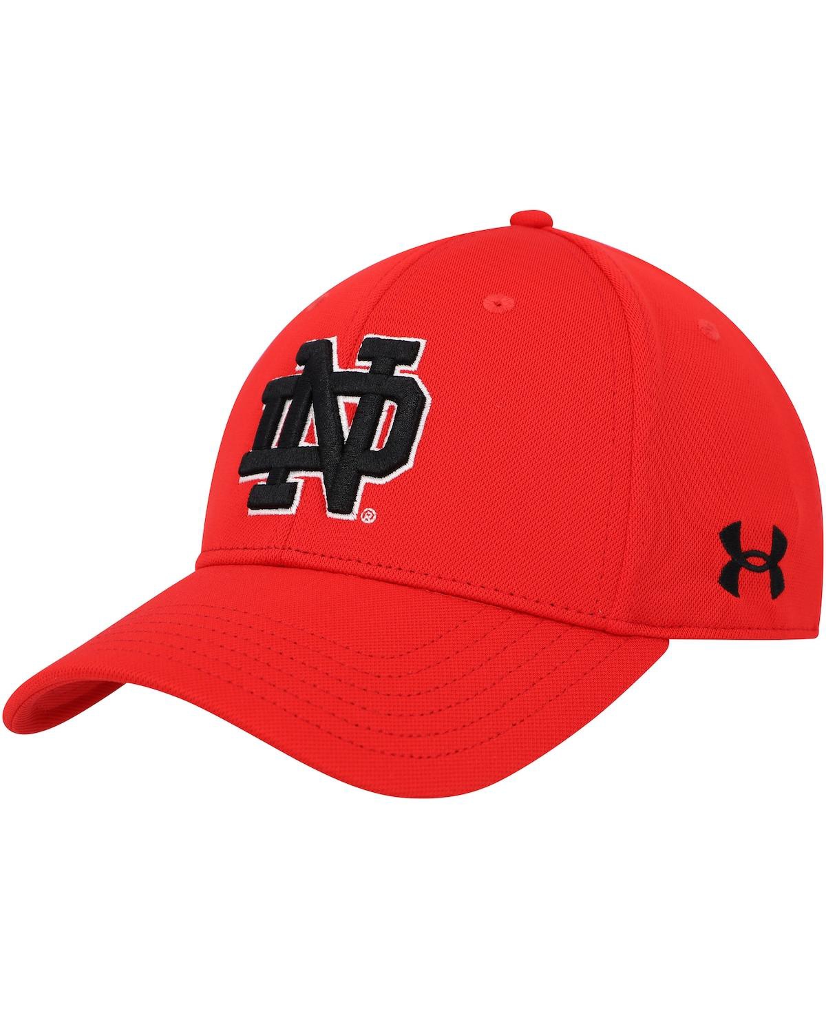 Under Armour Men's  Red Notre Dame Fighting Irish Signal Caller Performance Adjustable Hat