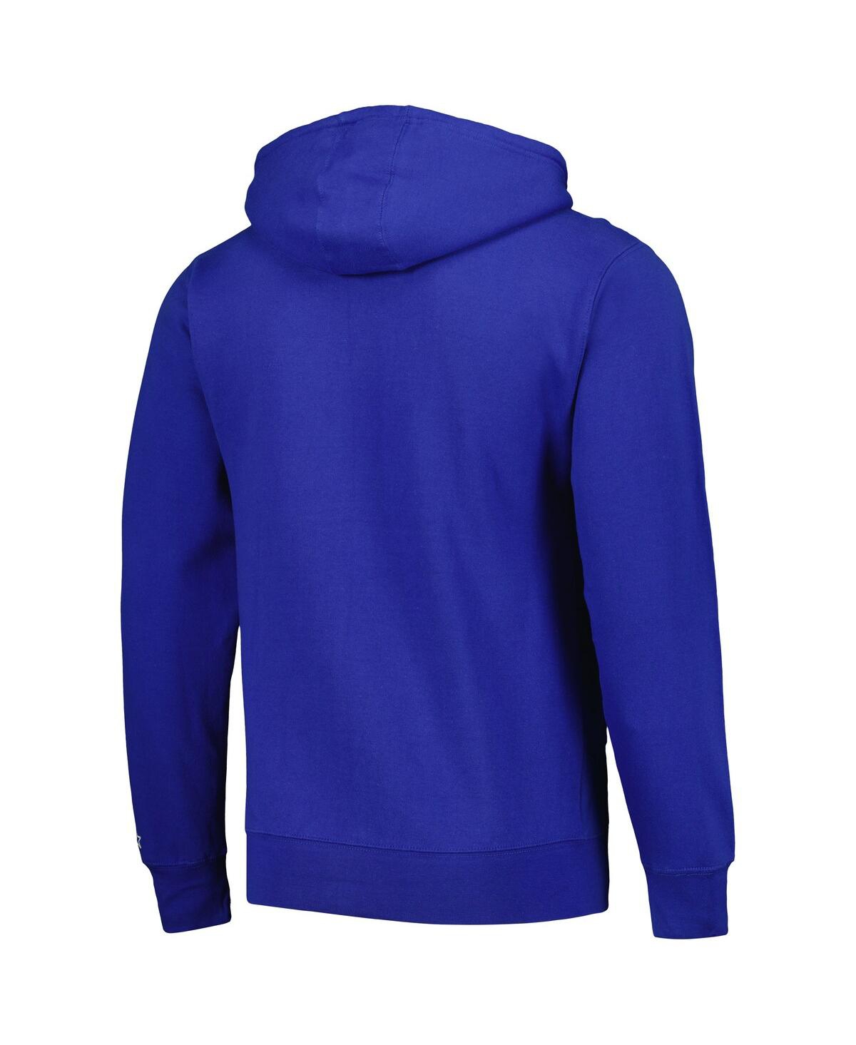 Men's StarterDistressed Buffalo Bills Gridiron Classics Post Season Full-Zip Hoodie - Royal