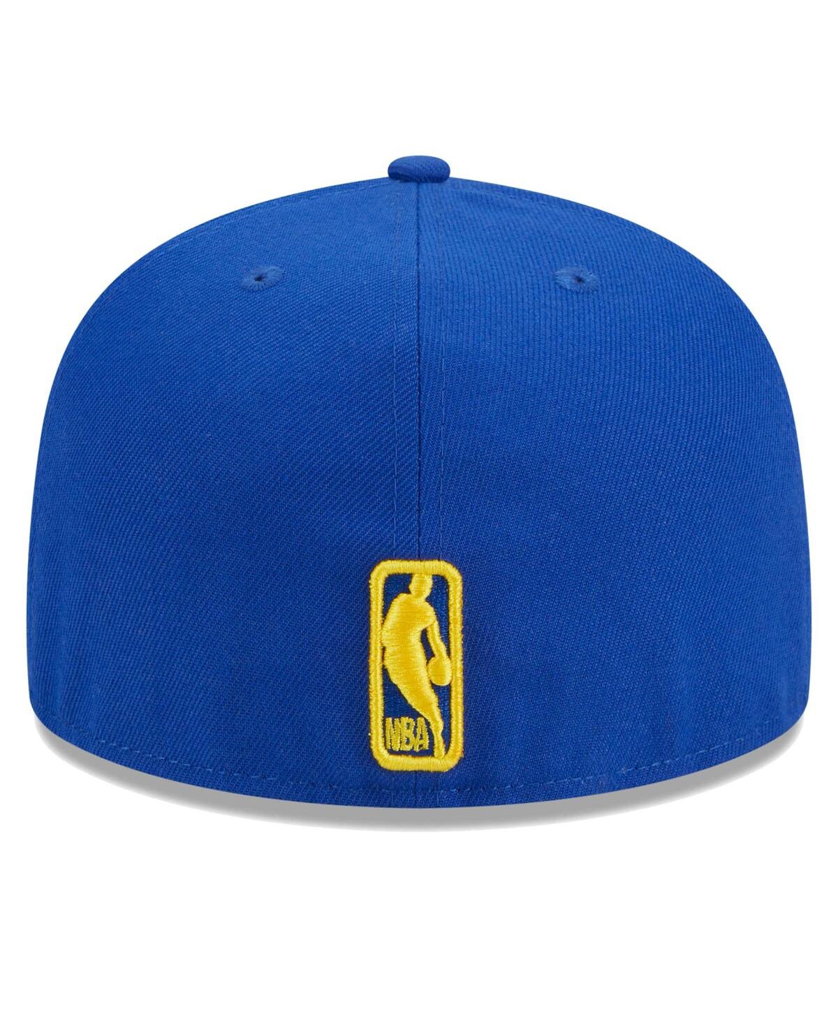 Men's New EraGolden State Warriors Big Arch Text 59FIFTY Fitted Hat - Royal