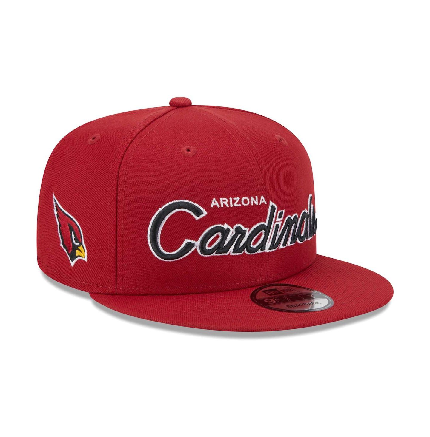 Мужская кепка New Era Cardinal Arizona Cardinals Main Script 9FIFTY Snapback Hat — фото 1