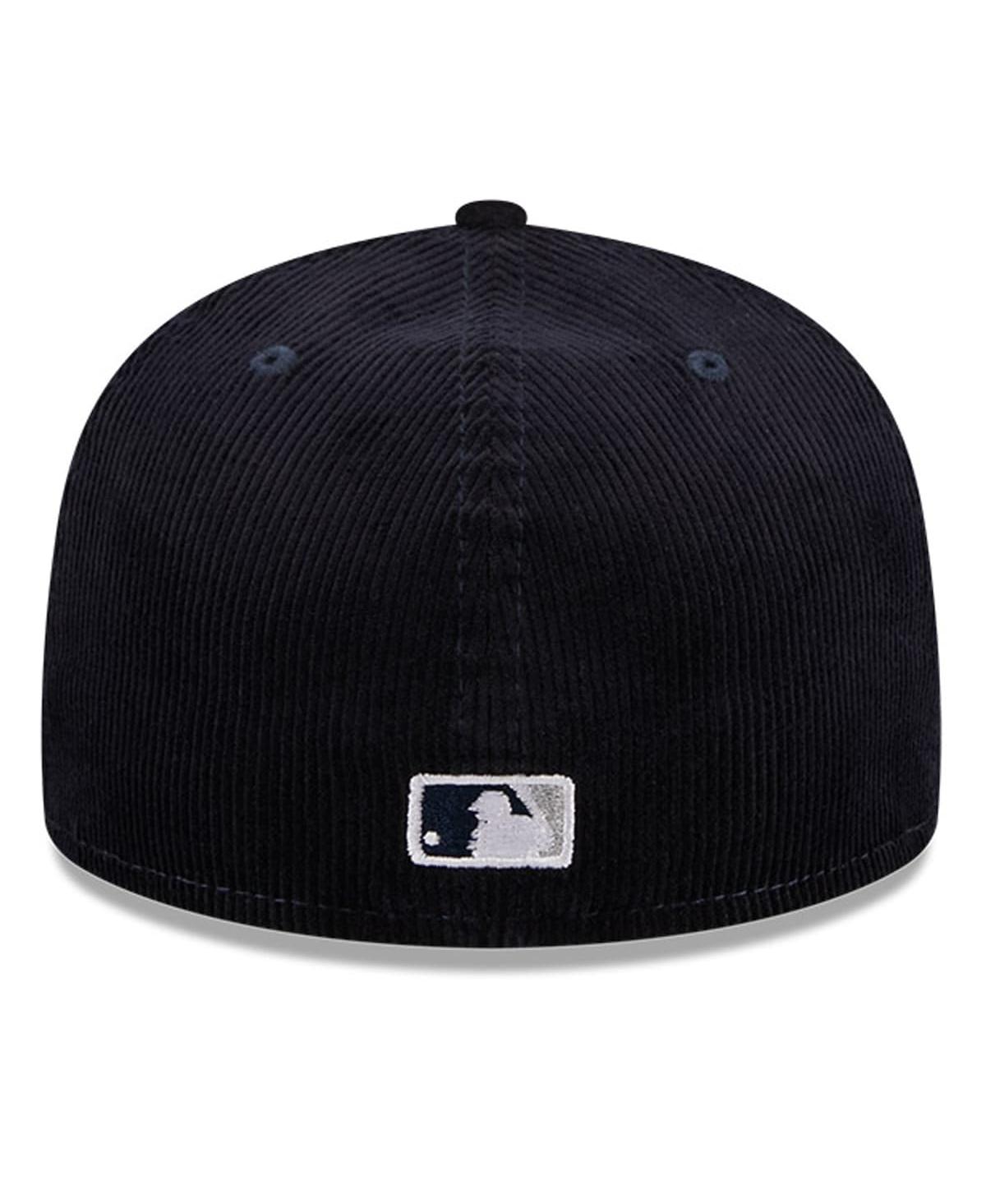 Men's New EraNew York Yankees Throwback Corduroy 59FIFTY Fitted Hat - Navy