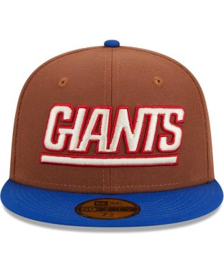 Men's Brown, Royal New York Giants Harvest 75th Anniversary 59FIFTY Fitted Hat