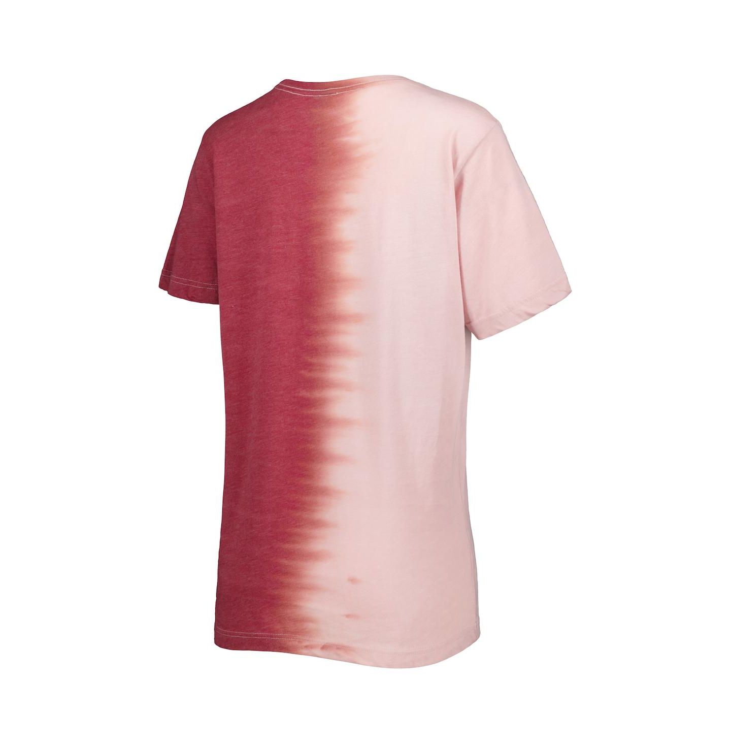 Женская футболка Gameday Couture Cardinal Distressed Arkansas Razorbacks Find Your Groove Split-Dye — фото 3