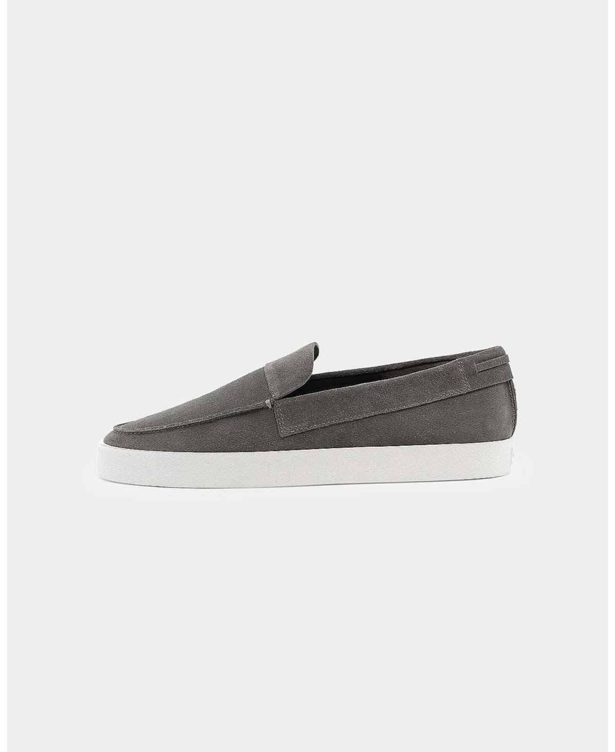 Saint Morta Mens Hemisphere Suede Slip On Loafer -white